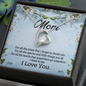 Mom, Forever Love Necklace With For All The Times That I Forget To Thank You Message Card, Pendant For Her, Mother's Day Gift, Birthday, Anniversary Gift For Her, Jewelry For Her