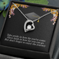 To A Beautiful Girl, Forever Love Necklace With Take Pride In How Far You've Come Message Card, Convocation Day Gift For Her, Pendant For Her, Jewelry For Her