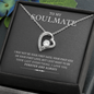 My Soulmate, Forever Love Necklace With Message Card, Jewelry For Her, Anniversary, Birthday, Gift For Her, Pendant For Her, Attractive Necklace With Message Card