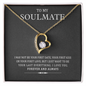 My Soulmate, Forever Love Necklace With Message Card, Jewelry For Her, Anniversary, Birthday, Gift For Her, Pendant For Her, Attractive Necklace With Message Card