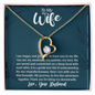 To My Wife, Forever Love Necklace With You Are My Soulmate, My Partner, My Love Message Card, Jewelry For Her, Birthday Gift, Anniversary, Gift For Her, Pendant For Her