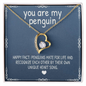 You Are My Penguin, Forever Love Necklace With Message Card, Birthday, Anniversary Gift For Wife, Jewelry For Her, Pendant For Her, Gift For Wife From Husband