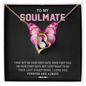 To My Soulmate, Forever Love Necklace With I May Not Be Your First Kiss But I Want To Be Your Last Message Card, Pendant For Her, Birthday, Anniversary, Gift For Her, Jewelry For Her