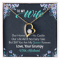 To My Wife, Forever Love Necklace With Our Home Ain't No Castle Message Card, Pendant For Her, Birthday, Anniversary, Gift For Her, Jewelry For Her
