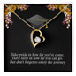 To A Beautiful Girl, Forever Love Necklace With Take Pride In How Far You've Come Message Card, Convocation Day Gift For Her, Pendant For Her, Jewelry For Her