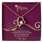 Mom, Forever Love Necklace With Love You For Everything You Do Message Card, Mother's Day Gift, Birthday, Anniversary, Gift For Her, Jewelry For Her, Pendant For Her