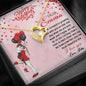 My Dear Wife, I Look Forward To Growing Old With You, Birthday, Gift For Her, Silver Gold Pendant, Valentine’s Gift, Heart Shape Necklace With Message Card