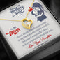 Forever Love Necklace Demand Message Card, Silver Pendant, Happy Mother's Day To My Beautiful Mom, Gift For Her, Jewelry, Present, Mom/Daughter Gift
