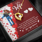 Necklace From Husband to Wife, to My Wife You Are My Only Dream Heart Pendant, Anniversary, Birthday, Couple Collection, Gift for Valentine's Day