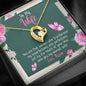 Love You My Dearest Wife, Couple Collection, Birthday, Anniversary, Personalized Gift, Customized Forever Love Necklace, Gold Silver Pendant With Message Card