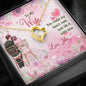 My Dear Wife You Make My Heart Melt And Fill It With Love, Anniversary, Personalized Gift, Gift For Her, Gift For Wife, Heart Necklace, Couple Accessories