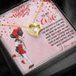 Couple Collection for Valentine's Day, Gold/silver Necklace, Necklace With Message Card, to My Wife I Look Forward to Growing Old With You Necklace, Couple Jewelry