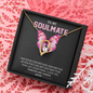 To My Soulmate, Forever Love Necklace With I May Not Be Your First Kiss But I Want To Be Your Last Message Card, Pendant For Her, Birthday, Anniversary, Gift For Her, Jewelry For Her