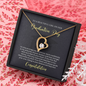 To A Beautiful Girl, Forever Love Necklace With Move Confidently In The Direction of Your Dreams Message Card, Pendant For Her, Graduation Day Gift For Her, Jewelry For Her