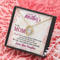 To My Mom, Forever Love Necklace With Thank You For Always Standing Strong Message Card, Jewelry For Her, Mother's Day Gift, Anniversary, Birthday, Gift For Her, Pendant For Her
