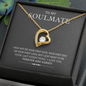 My Soulmate, Forever Love Necklace With Message Card, Jewelry For Her, Anniversary, Birthday, Gift For Her, Pendant For Her, Attractive Necklace With Message Card