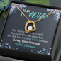 To My Wife, Forever Love Necklace With Our Home Ain't No Castle Message Card, Pendant For Her, Birthday, Anniversary, Gift For Her, Jewelry For Her
