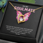 To My Soulmate, Forever Love Necklace With I May Not Be Your First Kiss But I Want To Be Your Last Message Card, Pendant For Her, Birthday, Anniversary, Gift For Her, Jewelry For Her