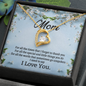 Mom, Forever Love Necklace With For All The Times That I Forget To Thank You Message Card, Pendant For Her, Mother's Day Gift, Birthday, Anniversary Gift For Her, Jewelry For Her
