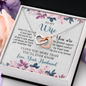 To My Wife, Interlocking Hearts Necklace With I Will Always Be There Just Remember That Message Card, Jewelry For Her, Birthday, Gift For Her, Pendant For Her, Message Card