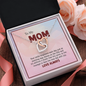 To My Mom, Interlocking Hearts Necklace With Your Smile Brightens Each Day Message Card, Mother's Day Gift, Pendant For Her, Anniversary, Birthday, Gift For Her, Jewelry For Her