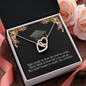 To A Beautiful Girl, Interlocking Hearts Necklace With Take Pride In How Far You've Come Message Card, Convocation Day Gift For Her, Pendant For Her, Jewelry For Her