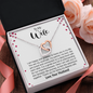 To My Wife, Interlocking Hearts Necklace With Here I Am With You In This Fantastic Life Journey Message Card, Birthday, Anniversary, Gift For Her, Jewelry For Her, Pendant For Her