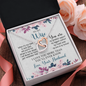 To My Wife, Interlocking Hearts Necklace With I Will Always Be There Just Remember That Message Card, Jewelry For Her, Birthday, Gift For Her, Pendant For Her, Message Card
