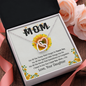 Mom, Interlocking Hearts Necklace With For All The Special Little Things You Do Message Card, Mother's Day Gift From Daughter, Birthday, Anniversary, Jewelry For Her, Pendant For Her