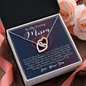 To My Caring Mom, Interlocking Hearts Necklace, Pendant For Her, Birthday, Anniversary, Christmas, Mother's Day, Gift For Her, Jewelry For Her, Necklace For Her From Her Son