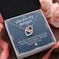 You Are My Penguin, Interlocking Hearts Necklace With Message Card, Birthday, Anniversary Gift For Wife, Jewelry For Her, Pendant For Her, Gift For Wife From Husband