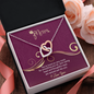 Mom, Interlocking Hearts Necklace With Love You For Everything You Do Message Card, Mother's Day Gift, Birthday, Anniversary, Gift For Her, Jewelry For Her, Pendant For Her