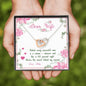 My Dear Wife You're The Secret Behind My Success, Custom Gift, Couple Love, Interlocking Heart Necklace, Pendant, Gift For Love, Couple Accessories, Customized
