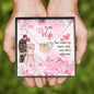 My Dear Wife You Make My Heart Melt And Fill It With Love, Personalized, Gift For Wife Birthday, Valentine's Gift, Love For Her, Interlocking Heart Necklace