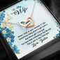 To My Wife, You have Been A Blessing In My Life And This Is Just To Say I Love You, Gift For Her, Customized Interlocking Heart Necklace, Pendant For Wife