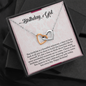 Birthday Girl, Interlocking Hearts Necklace, Birthday Gift For Her, Jewelry For Her, Present For Her Birthday, Necklace For Her, Gift For Her