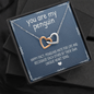 You Are My Penguin, Interlocking Hearts Necklace With Message Card, Birthday, Anniversary Gift For Wife, Jewelry For Her, Pendant For Her, Gift For Wife From Husband