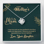 To My Mom, I Appreciate All Your Love and Dedication, Happy Mother's Day Knot Necklace, Silver Necklace With Message Card, Jewelry For Her