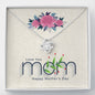 Love You Mom, Happy Mother's Day, Knot Pendant For Mother, Necklace With Message Card, Jewelry For Her, Silver Necklace, Mom/Daughter Gift Ideas