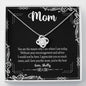 Mom You are The Best Customized Necklace, Necklace With message Card, Gift ideas For Mom/Daughter, Silver Jewelry For Her, Gift For Mother's Day, Christmas