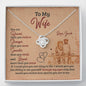 To My Wife, You Are Smarter Than You Think, Knot Necklace For Her, Jewelry For Wife, Necklace With Message Card, Accessories, Personalized Gift
