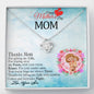 Thanks For mom Gifting Me Life, Knot Pendant For Mother, Gift Ideas For Mother/Daughter, Jewelry For Her, Necklace With Message Card