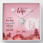 Every Love Story Is Beautiful but Ours Is My Favorite Knot Necklace, Valentine's Day, Pendant for Wife, Customized Knot Necklace, Gift for Birthday, Anniversary