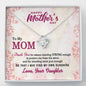 Mother's Day Gift Ideas For Mom/Daughter, To My Mom, Thank You For The Standing Strong Enough, Necklace with Message Card, Jewelry For Her, Silver Pendant