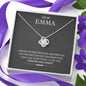 Dear Wife, I Want To Be Your Last Everything, Personalized Pendant, Birthday, Anniversary, Valentine's day, Customized Knot Necklace, Couple Collection