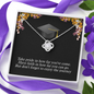Love Knot Necklace With Take Pride In How Far You've Come Message Card, Convocation Day Gift For Her, Pendant For Her, Jewelry For Her