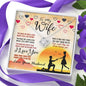 To My Wife, You Make Me Smile Even When I Feel Like Crying, Gift For Her, Birthday, Valentine's Day, knot Necklace, Gifts, Pendant For Wife, Couple Accessories