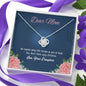 Knot Pendant For Mom, Silver Necklace With Message card, Gift For Mother's Day, Christmas, Birthday, Mother/Daughter Necklace, Present For Your Beautiful Mom