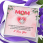 Mom, I Just Want You To Know How Special And Fortunate, Gift For Mother's Day, Birthday, Christmas, Silver Necklace With Message Card, Jewelry For Her
