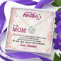 Love Knot Necklace With Message Card, Gift For Mother's Day, To my Mom, Thank You For Always Standing Strong, Silver Necklace, Gift Ideas For Mom/Daughter